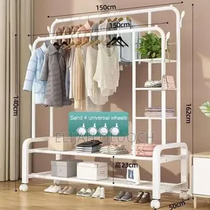 Garment Rack Sakafu Nguo Hanger