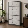 Secure Metal Staff Storage Lockers with Individual Locks - 2