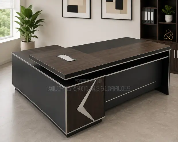 Executive Premium L-Shaped Office Desk - 1