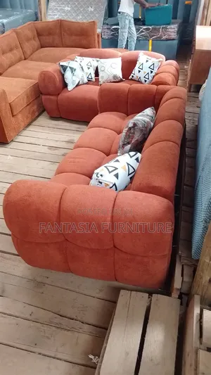 Sofa ya Bubble ya Viti 2 - Kitambaa cha Rangi ya Terracotta