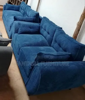 3+2 Seater Blue Sofa Set