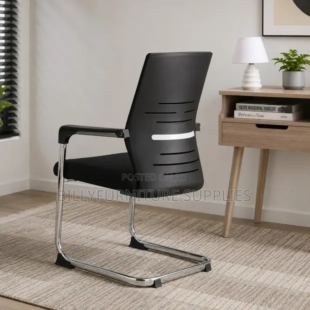 Modern Office Chair with Contoured Backrest - 1