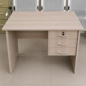 Spacious Office Desk with Lockable Storage