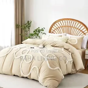 Bowknot Tufted Duvet Cover Set | Luxury Microfiber Bedding