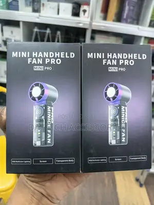 K824 Mini Fan ya Mkono ya Kasi ya Juu (Nyeusi)