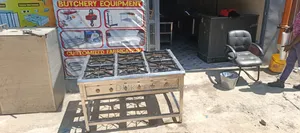 DMK Gas Cooker ya Chuma cha Kutolea Nje 6-Burner