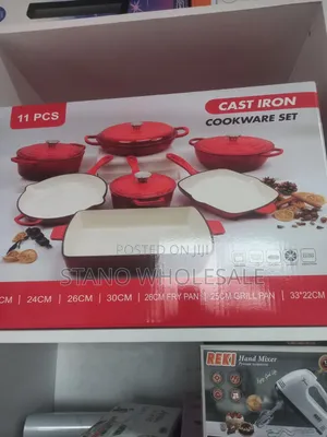 11pcs Enamel Cast Iron Cookware Set