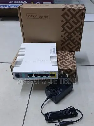 MikroTik RB951Ui-2HnD 2.4GHz AP, 5 Ethernet Ports