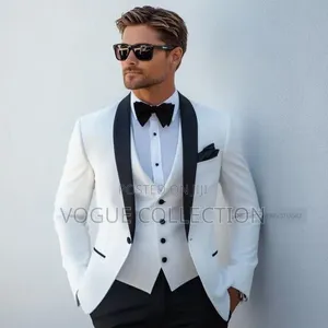 HANBANGWEI 4-Piece Men's Wedding Suit Set
