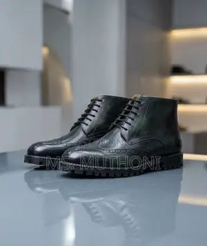Official Lug Sole Wingtip Ankle Boots