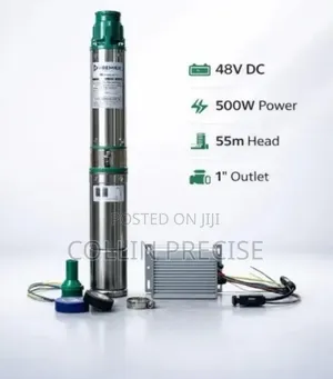 500W DC Solar Deep Well Pump (Kichwa cha 55m)