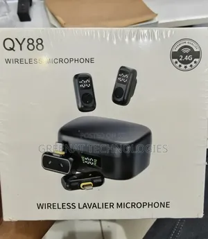 QY88 Wireless Lavalier Microphone kwa iPhone & Type-C