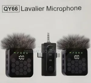 QY66 Wireless Lavalier Microphone 3-in-1 (Type-C, iPhone, 3.5mm)