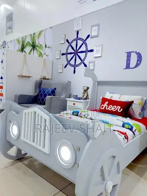 Kitanda cha Gari la Mchezo cha Watoto na godoro