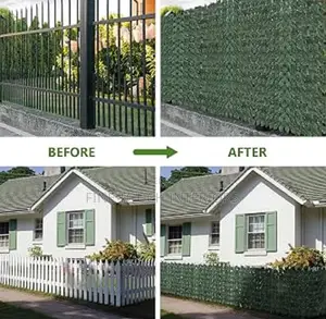 Fensi ya Balcony Bandia ya Kijani - 3m x 1m