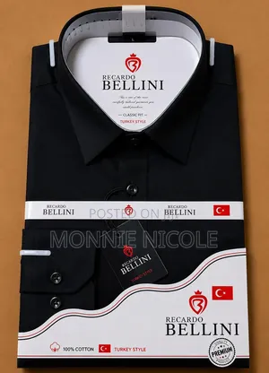 Men's Black Funeral Shirt