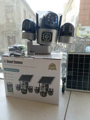 Tri-View Shield Kamera ya CCTV ya Solar PTZ