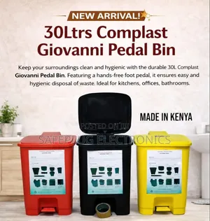Complast Giovanni 30L Pedal Bin - Made in Kenya