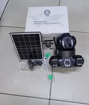V380 Pro Solar 4G CCTV - Triple Lens Outdoor Camera