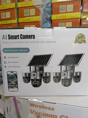 ApexVision Kamera ya Usalama ya Solar yenye Lensi Tatu