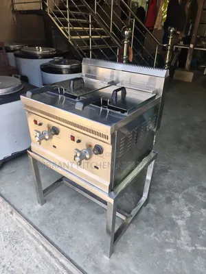 32-Litre Double Gas Fryer - Chuma cha Kutumika Kibiashara