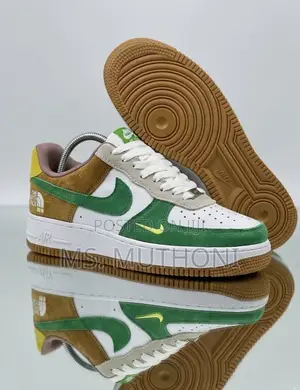 Nike Air Force 1 Low Custom 'The North Face x Gucci' (Rangi za Udongo)