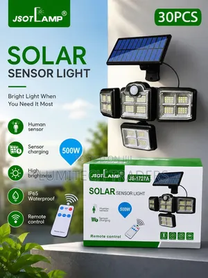 Jsot Mwanga wa Solar wa Vichwa Vinne 500W