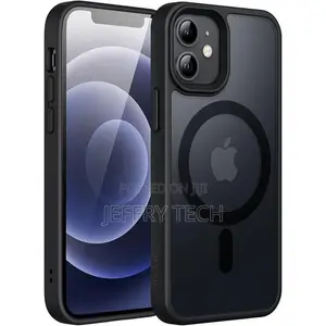Kava ya Magsafe2 kwa iPhone 12 Mini - Nyeusi ya Matte ya Kioo