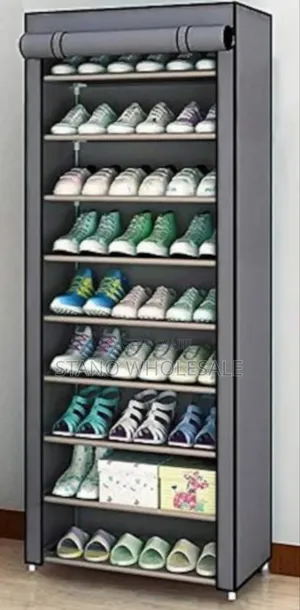10 Layer Shoe Rack with Cover