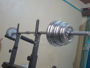 40kg Iron Man Chrome Weights & Adjustable Bench Set