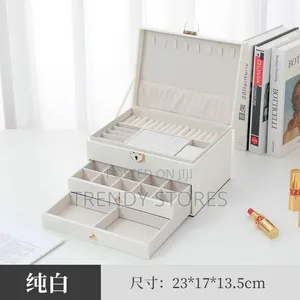 Lockable Multi-Layer Jewelry Storage Box