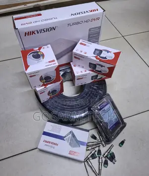 Hikvision 4-Channel 2MP CCTV Kit na Sauti & Night Vision