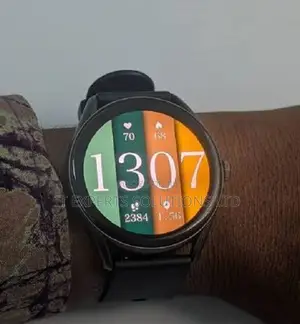 QCY GT2 S8 Smart Watch Nyeusi ya Moshi