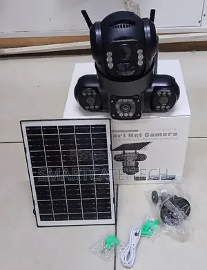 Kamera ya CCTV ya V380 Pro Triple Lens Solar WiFi