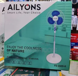 Ailyons FS-1609-K 16-Inch Standing Pedestal Floor Fan