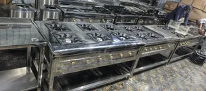 DMK Modern Six Burner Gas Cooker - Stainless Steel