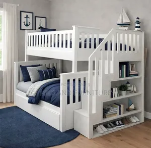 BUILT Wooden Bunk Bed with Storage