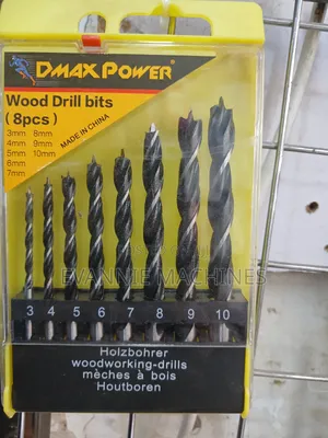 8-Piece Dmax Power Drill Bit Set