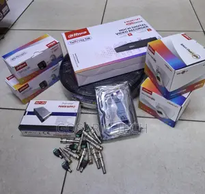 Dahua CCTV Kit ya Channel 4 na Kamera 4 za Colorvu