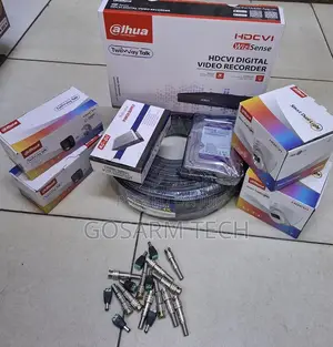 Dahua Smart Dual 4-Camera Security Kit CCTV 1080P Zenye Sauti