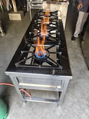 Four Burner Stainless Steel Commercial Cooker