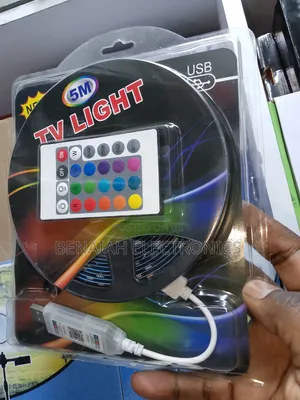 Mwanga wa TV wenye Rangi 12 za RGB - Kidhibiti cha App na Remote