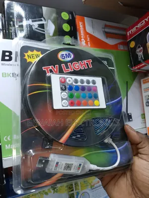 Mwanga wa Kamba wa TV 5m, Rangi 12, Kidhibiti cha App na Remote