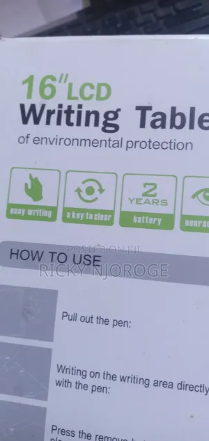 Kidudu Pads za Kuandikia za LCD