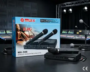 Omax MX-306 2.4G Mfumo wa Maikrofoni Mbili za Wireless
