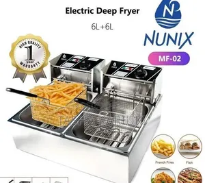Nunix Deep Fryer ya Umeme 6L + 6L MF-02