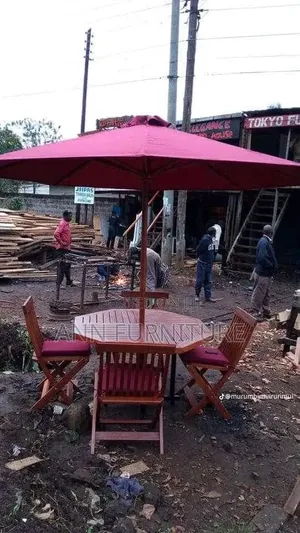 Kiti cha Bustani chenye Mwavuli - Cha Watu 4