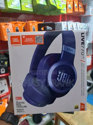 JBL Live 770NC Wireless Over-Ear Headphones (Blue)