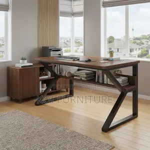 Office Desk; 1.2 Meter Computer Desks With Under Bookshlef