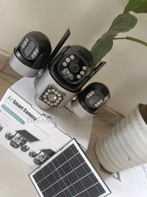 V380 Pro Kamera ya CCTV ya Solar PTZ yenye Lensi 3 - Ultra HD Wireless